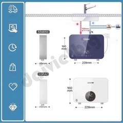 Máy nước nóng MINI HAIER đa năng cao cấp, bảo hành 6 năm.