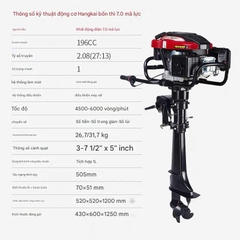 Động cơ gắn thuyền - cano Hangkai - động cơ ngoài
