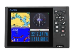 Máy định vị GPS hàng hải ba trong một ONWA KM-8C dành cho tàu đánh cá hàng hải, máy dò cá, máy vẽ biểu đồ độ sâu của rạn san hô