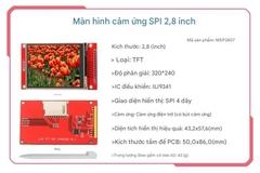 Mô-đun màn hình LCD cổng nối tiếp SPI màu cảm ứng TFT 2,2 inch/2,4 inch/2,8 inch/3,2 inch/3,5 inch/4,0 inch