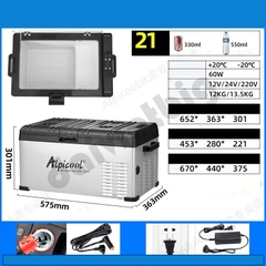 Tủ lạnh ô tô Ice Tiger 12v24v đa năng cho ô tô và gia đình, tủ đông và tủ lạnh chuyên dụng cho xe tải ô tô