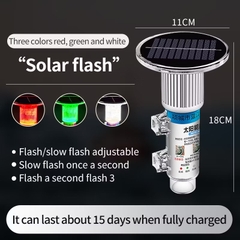 Đèn Flash thuyền câu cá năng lượng mặt trời Đèn hiệu năng lượng mặt trời Đèn hiệu Gillnet Lưới câu cá Biển hiệu Đèn tín hiệu biển