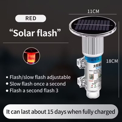 Đèn Flash thuyền câu cá năng lượng mặt trời Đèn hiệu năng lượng mặt trời Đèn hiệu Gillnet Lưới câu cá Biển hiệu Đèn tín hiệu biển