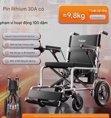 Xe lăn điện Haier – Pin lithium 30A