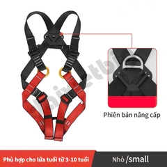 Dây an toàn leo núi ngoài trời cho trẻ em Xinda, dây an toàn toàn thân, dây bảo vệ an toàn