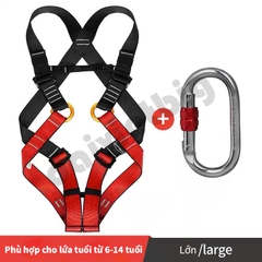 Dây an toàn leo núi ngoài trời cho trẻ em Xinda, dây an toàn toàn thân, dây bảo vệ an toàn
