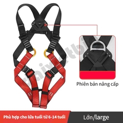 Dây an toàn leo núi ngoài trời cho trẻ em Xinda, dây an toàn toàn thân, dây bảo vệ an toàn