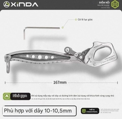 Thiết bị Xinda Beidouxing Descender là dụng cụ chuyên nghiệp dùng trong leo núi, làm việc trên cao, cứu hộ