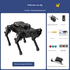 Chó Robot Huaner ROS Raspberry Pi Chó cơ khí bốn chân AI Vision Mô hình lớn Bionic Lập trình SLAM Lập bản đồ