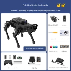 Chó Robot Huaner ROS Raspberry Pi Chó cơ khí bốn chân AI Vision Mô hình lớn Bionic Lập trình SLAM Lập bản đồ
