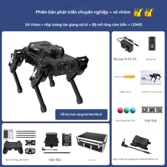 Chó Robot Huaner ROS Raspberry Pi Chó cơ khí bốn chân AI Vision Mô hình lớn Bionic Lập trình SLAM Lập bản đồ