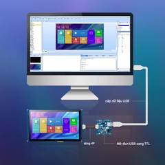 Màn Hình HMI UART Cảm Ứng Điện Trở 7 Inch TJC8048K070_011C