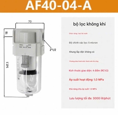 Bộ lọc khí SMC AF40-04B-A (có giá đỡ)