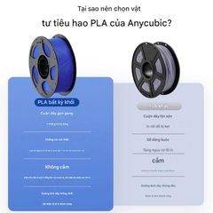 Sợi nhựa in 3D Anycubic PLA (Phiên bản cuộn rời/Vân đá) - 1KG dành cho máy in FDM