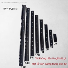 Thanh ray tủ rack 1 mặt (U-board nhỏ) gắn thiết bị âm thanh – nhiều kích thước U