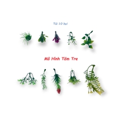 Mô hình hoa cỏ trang trí sân vườn mô hình,DIY (túi 10 bụi)