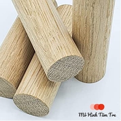 Thanh gỗ thông tròn dài 30cm (phi 8,10,12, 20, 25, 30mm) làm macrame