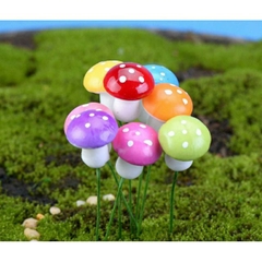 2 cây Nấm nhựa lớn - terrarium