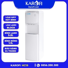 Cây nước nóng lạnh hút bình Karofi HC19