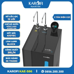 Máy Lọc Nước Nóng Lạnh Hydro-Ion Kiềm Karofi KAE-S86