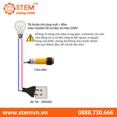 Cảm biến vật cản hồng ngoại E3F DS30Y1 2 dây 200VAC