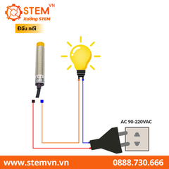 Cảm biến tiệm cận kim loại 220V 2 dây Dawei LJ18A3-8-J/EZ NO 8mm