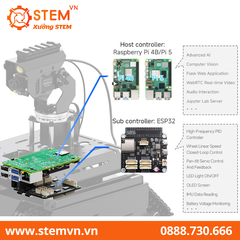Robot AI UGV Beast dành cho bo mạch Raspberry Pi 4B hoặc Pi 5