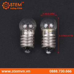 Set 25 Bóng Đèn Tròn 1.5V 3.8V Dùng Trong Thí Nghiệm Vật Lý