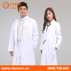 Áo blouse trắng tay dài cho giáo viên