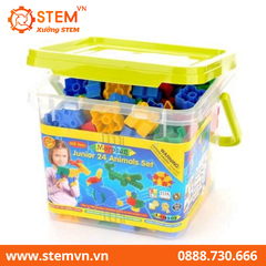 Đồ chơi lắp ráp 24 mô hình động vật 252 pcs MORPHUN MP24700