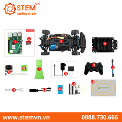 Robot đua xe AI PiRacer Pro Raspberry Pi 4