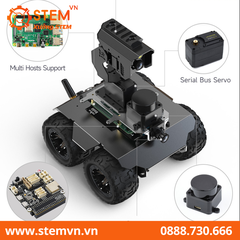 Khung xe robot di động 4WD linh hoạt và có thể mở rộng