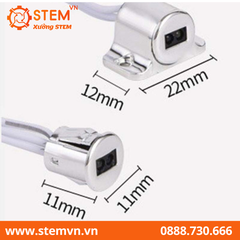 Công tắc cảm ứng bật tắt led cửa tủ 2 cánh 12VDC