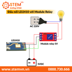 Cảm biến hiện diện con người HLK-LD2410B 5V Radar 24GHz