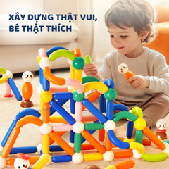 ĐỒ CHƠI NAM CHÂM XẾP HÌNH GROWTH PLUS MEGNETIC BUILDING STICKS- MIDEER