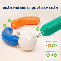 ĐỒ CHƠI NAM CHÂM XẾP HÌNH GROWTH PLUS MEGNETIC BUILDING STICKS- MIDEER
