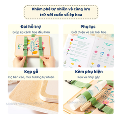 SỔ TAY TRANG TRÍ ÉP HOA KHÔ - MIDEER