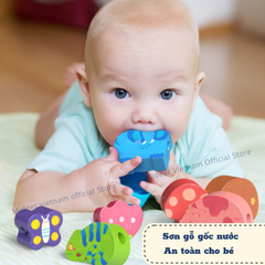 ĐỒ CHƠI GỖ XÂU HẠT LACING BEADS - MIDEER