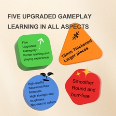 ĐỒ CHƠI GHÉP HÌNH GỖ WOODEN PEG PUZZLES - MIDEER