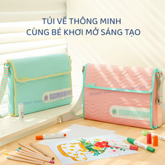 BỘ BÚT MÀU ĐA NĂNG ARTIST SUITCASE MÀU HỒNG - MIDEER