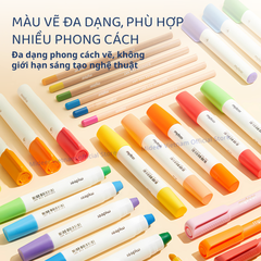 BỘ BÚT MÀU ĐA NĂNG ARTIST SUITCASE MÀU HỒNG - MIDEER