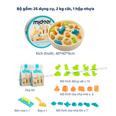 BỘ CÁT ĐỘNG LỰC KÈM KHUÔN CHO BÉ - MIDEER