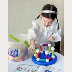 GẬY XẾP HÌNH NAM CHÂM RAINBOƯ MAGNETIC-BUILDING STICKS - MIDEER