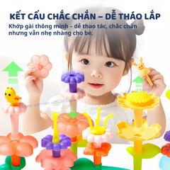 BỘ LẮP RÁP MÔ HÌNH KHỐI VƯỜN HOA ROTATING GARDEN PUZZLE BLOCK 3+- MIDEER