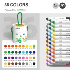 BÚT MÀU SÁP KÈM QUAI XÁCH SILKY CRAYON 3+ - MIDEER