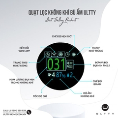 QUẠT LỌC KHÔNG KHÍ BÙ ẨM U-ULTTY CR022