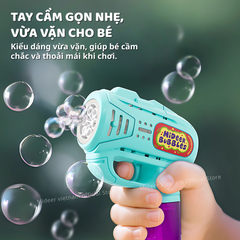 SÚNG BONG BÓNG XÀ PHÒNG COLORBURST BUBBLE MACHINE - MIDEER
