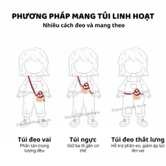 TÚI ĐEO CHÉO MINI THỜI TRANG ZOYZOII MUSHROOM BAG CHO BÉ B39