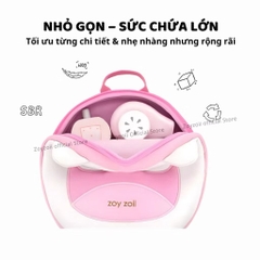 BALO CHO BÉ MẦM NON CHÍNH HÃNG CAO CẤP ZOYZOII ANIMAL SERIES SAFETY BACKPACK CHO BÉ ĐI HỌC KÈM DÂY ĐEO CHỐNG LẠC MÃ B32