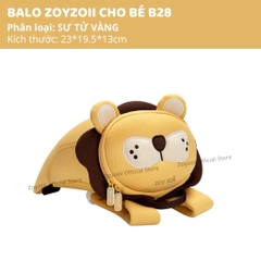 BALO ĐI HỌC CHO BÉ ZOYZOII FOREST ANIMAL BACKPACK HÌNH ĐỘNG VẬT RỪNG CHO BÉ TRAI , BÉ GÁI MẦM NON